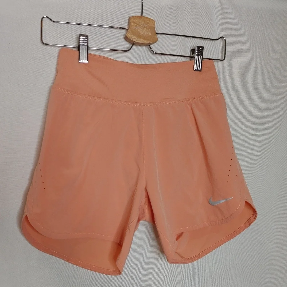 Nike Eclipse Running Shorts Lined Light Pink Coral Orange XS‎ CZ9568-824